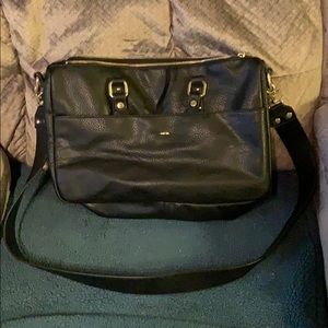 🌺🔥INC BLACK LEATHER CROSSBODY 🌟PRICE FIRM